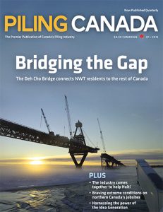 Piling Canada Issue 1, 2013 - Cover