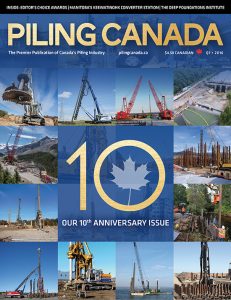 Piling Canada Issue 1, 2016 - Cover