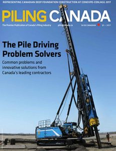 Piling Canada Issue 1, 2017 - Cover