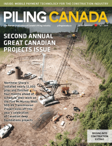 Piling Canada Issue 1, 2019 - Cover