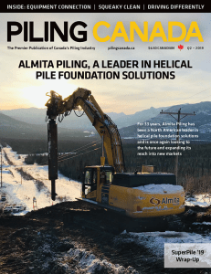 Piling Canada Issue 2, 2019 - Cover