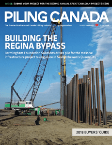 Piling Canada Issue 3, 2018 - Cover