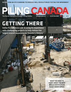 Piling Canada Issue 4, 2018 - Cover