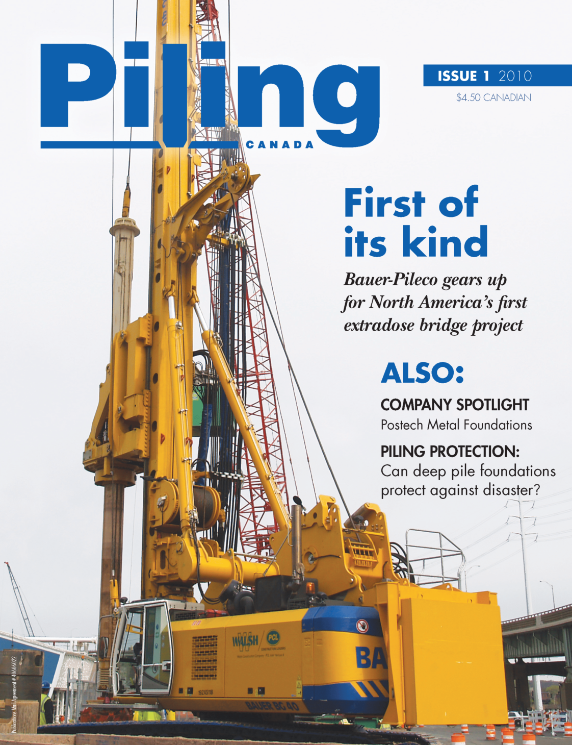 Piling Canada Issue 1, 2010 - Cover