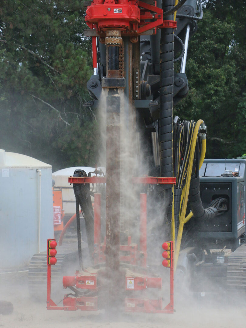 Closeup of CR25 jet grouting