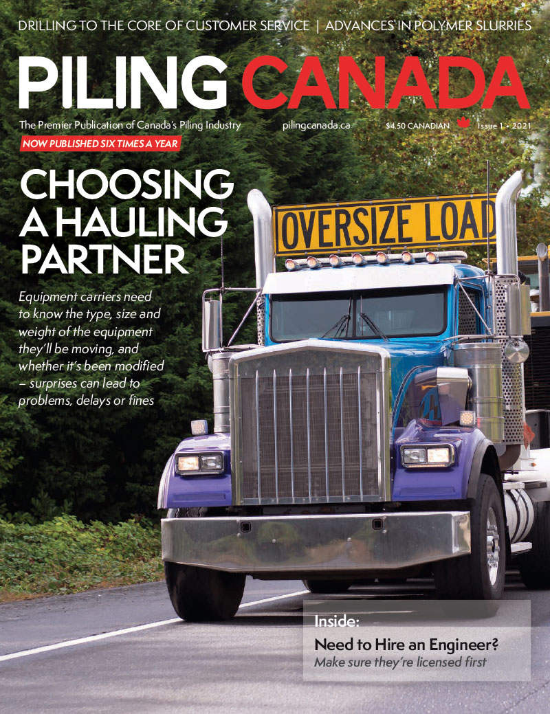 Piling Canada Issue 1, 2021 - Cover