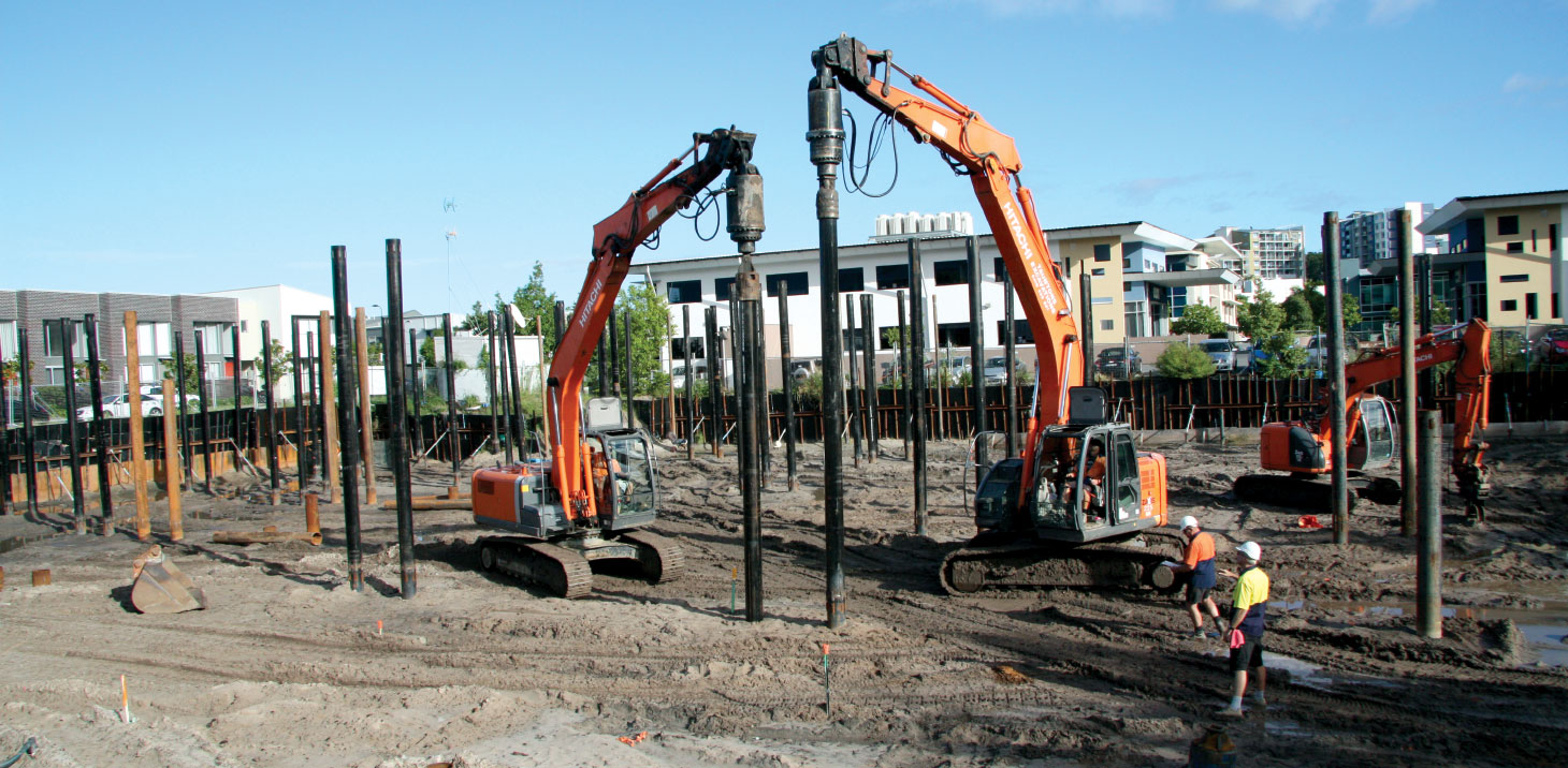 Two drillers on worksite