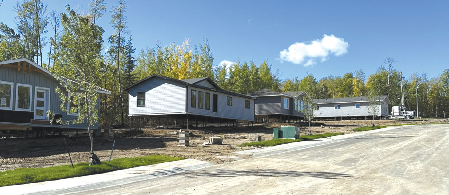 Streetview of row of homes