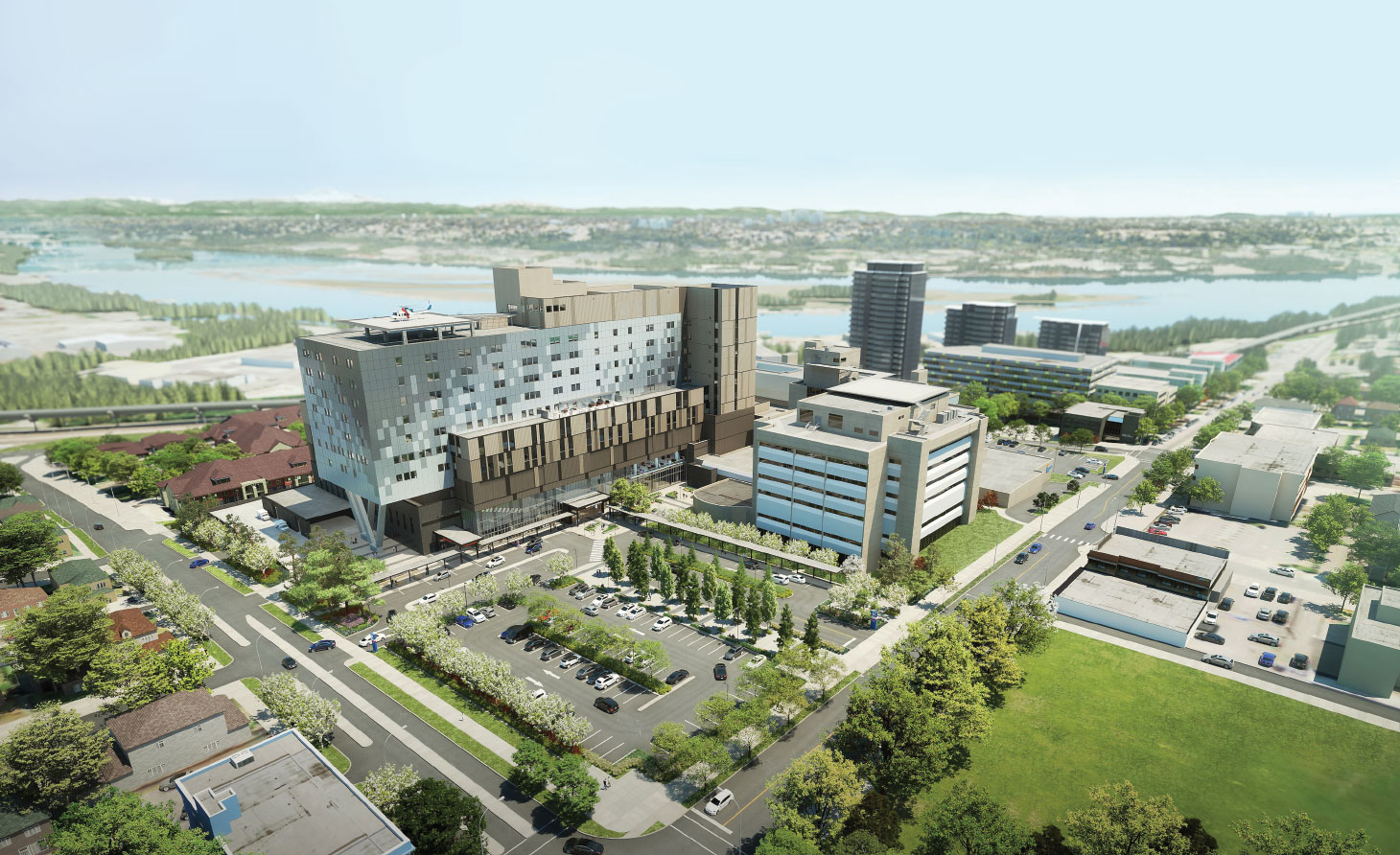 Rendering of Royal Columbian Hospital