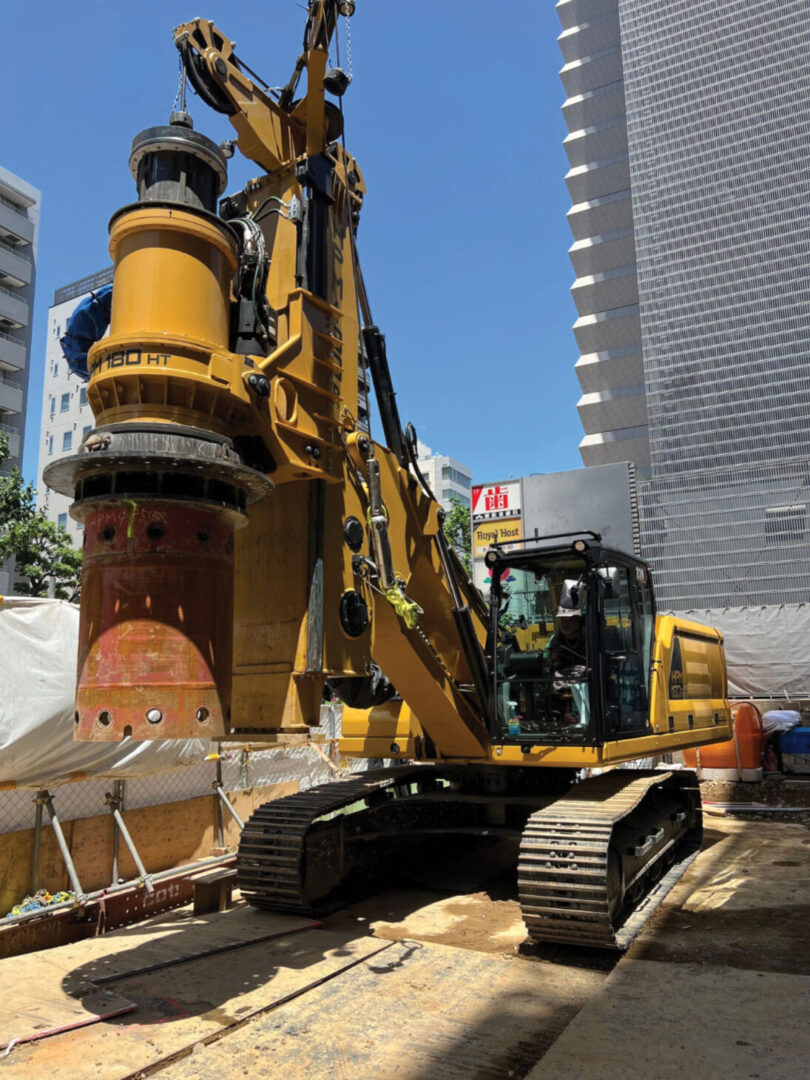 Large HPM machinery parked